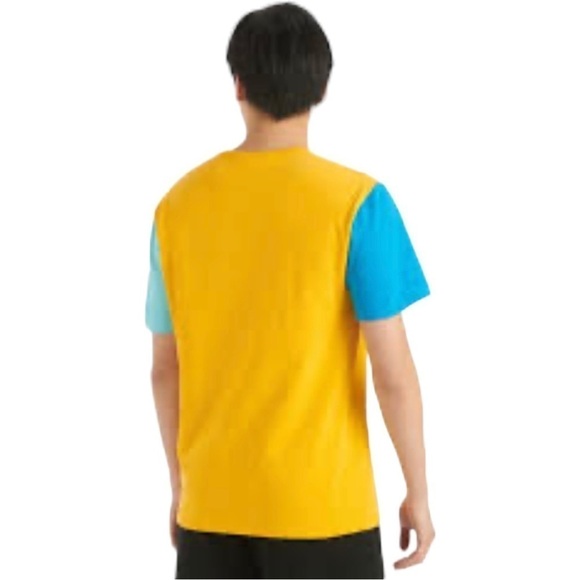 Champion Men’s yellow and blue color block t-shirt inSize  Large - Picture 3 of 5